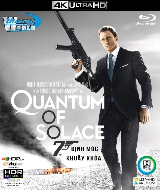 4KUHD-496. Quantum of Solace 007 - Định Mức Khuây Khỏa 4K-66G (DTS-HD MA 5.1 - DOLBY VISION)